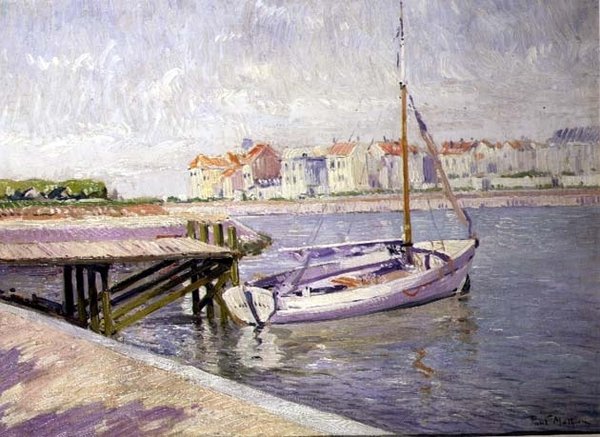 İniş Sahnesi, c.1925 (tuval üzerine yağlı boya) by Paul Mathieu