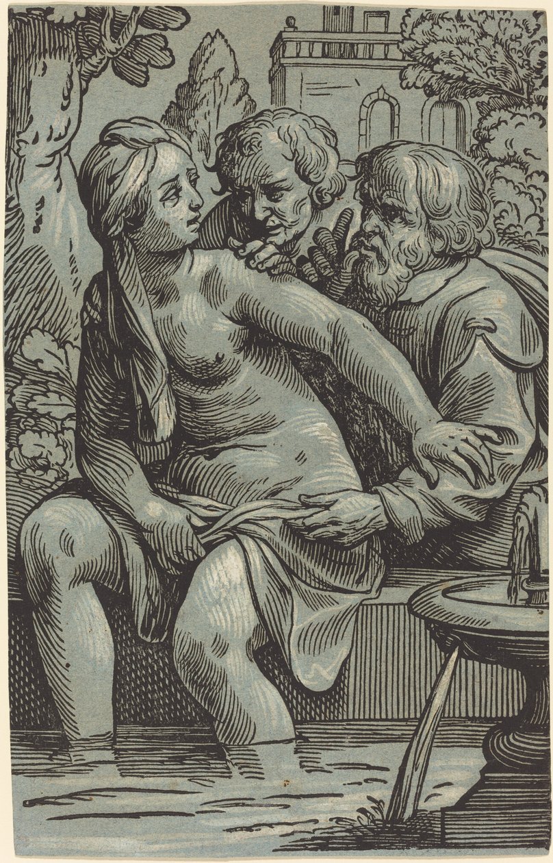 Susanna ve Yaşlılar by Paul Maupin, after Jacques Stella