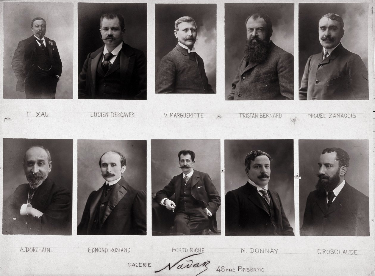 Paul Nadar'ın on portresi (s / b fotoğraf) by Paul Nadar