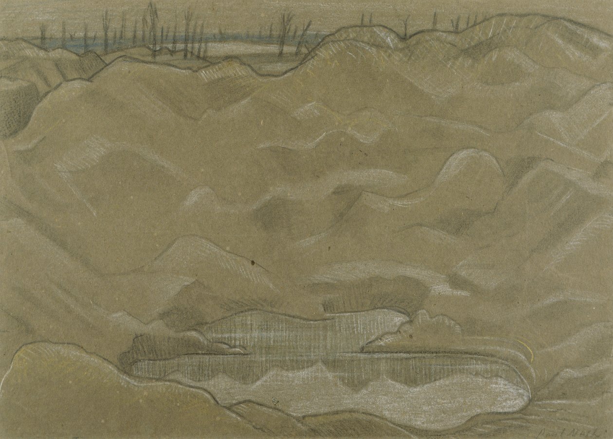Bir Kabuk Krateri by Paul Nash