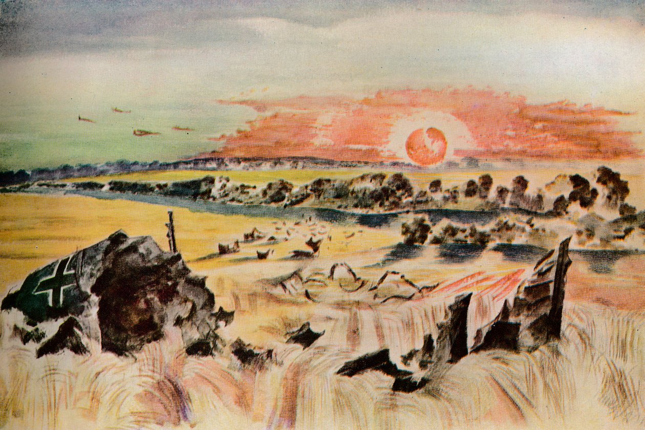 Mısırdaki Bombacı, 1940 by Paul Nash