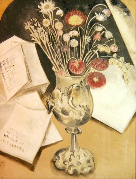 Çiçek Buketi (tuval üzerine yağlı boya) by Paul Nash