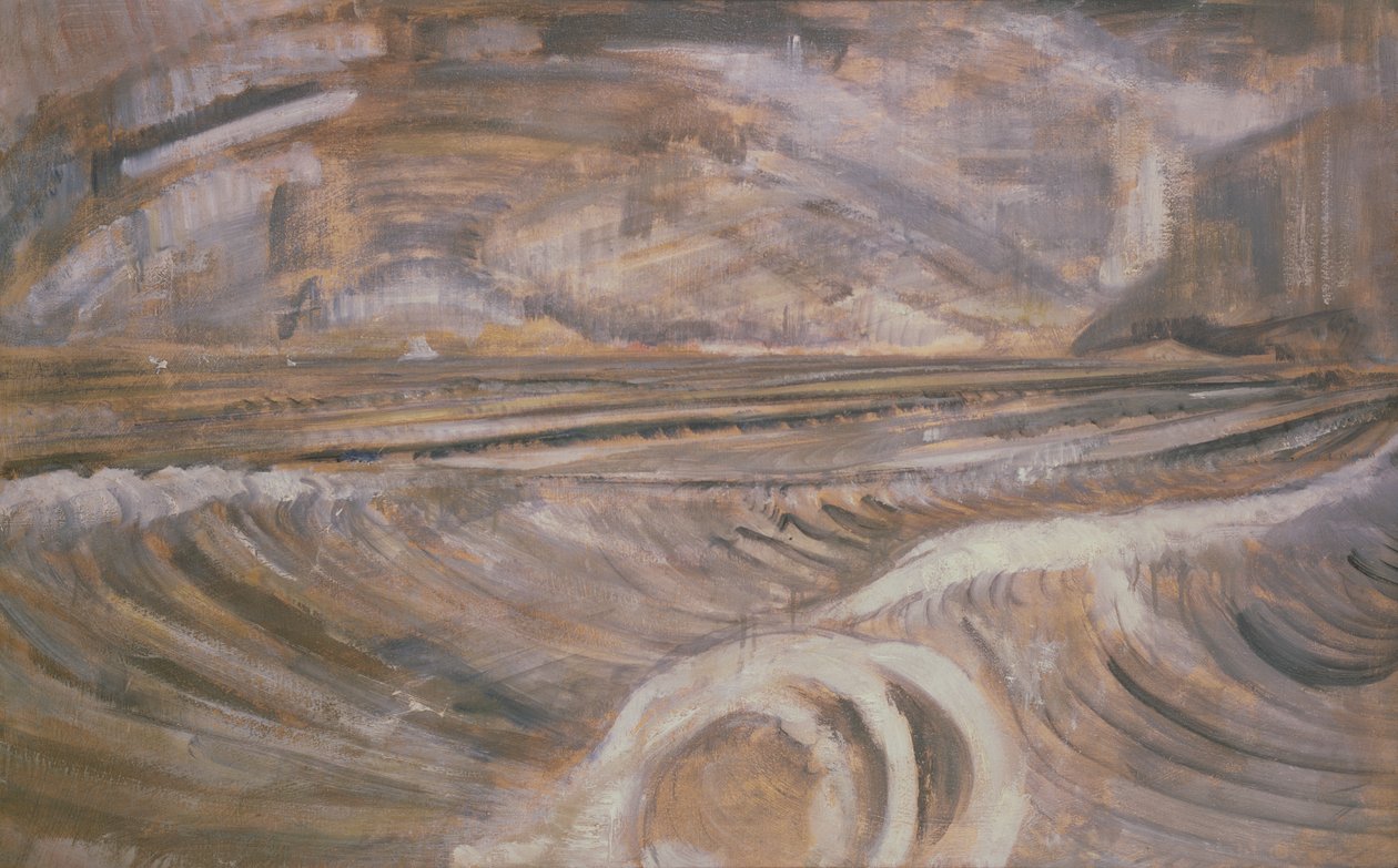 Dymchurch, c.1921 (tuval üzerine yağlı boya) by Paul Nash