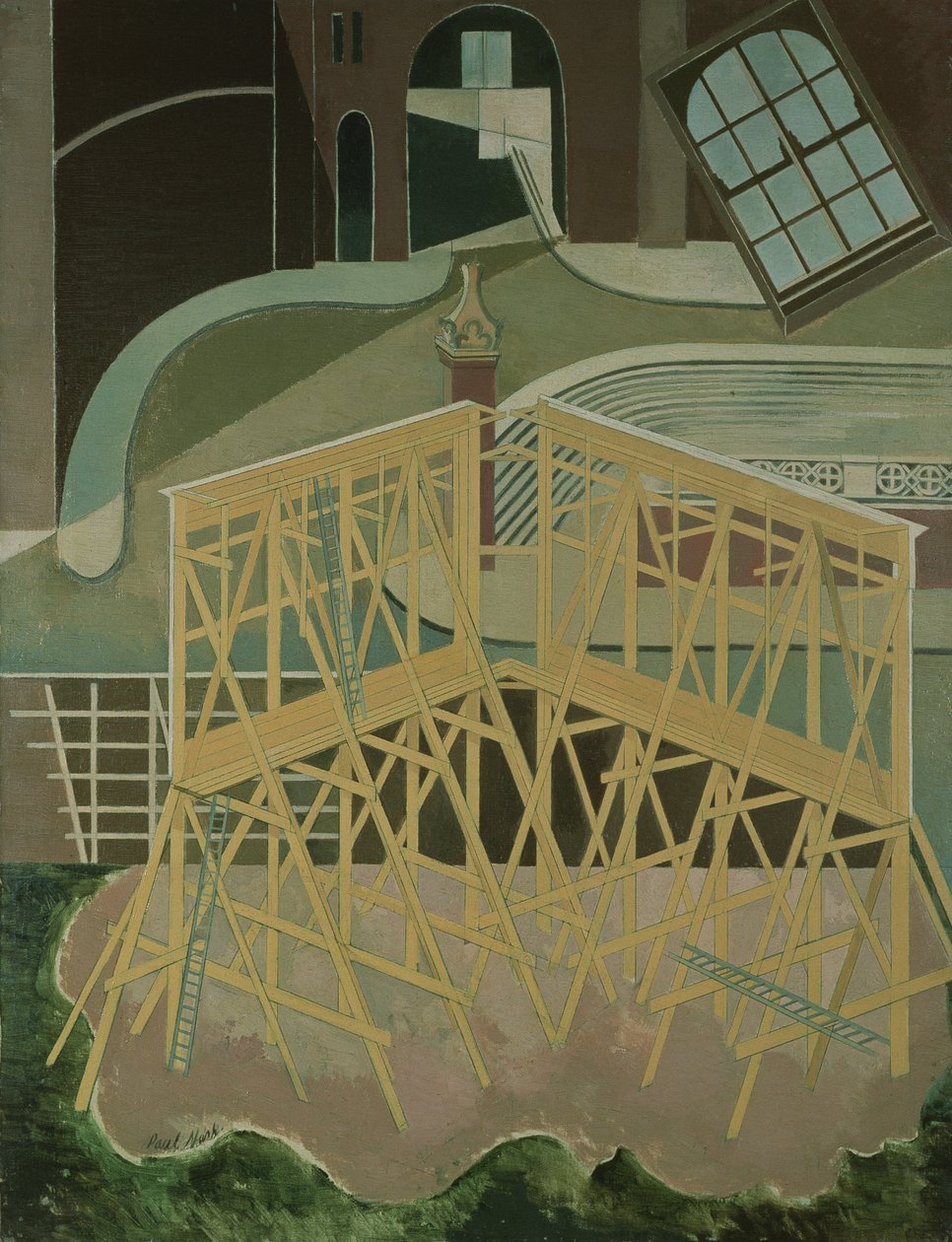 Kuzey Macerası (tuval üzerine yağlı boya) by Paul Nash