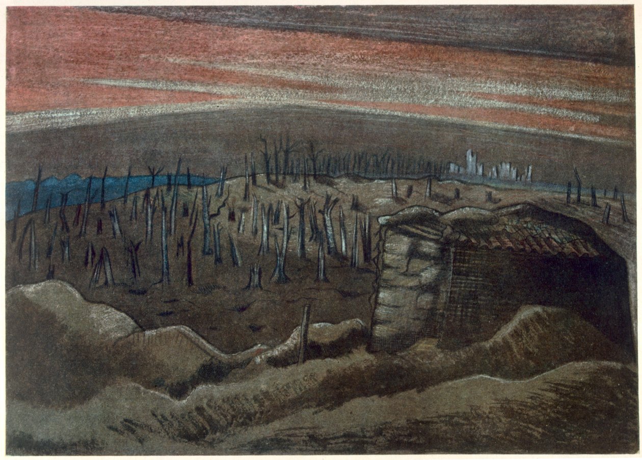 Sanctuary Wood, Cephedeki İngiliz Sanatçılardan, Batı Cephesinin Devamı, Üçüncü Kısım, Paul Nash by Paul Nash