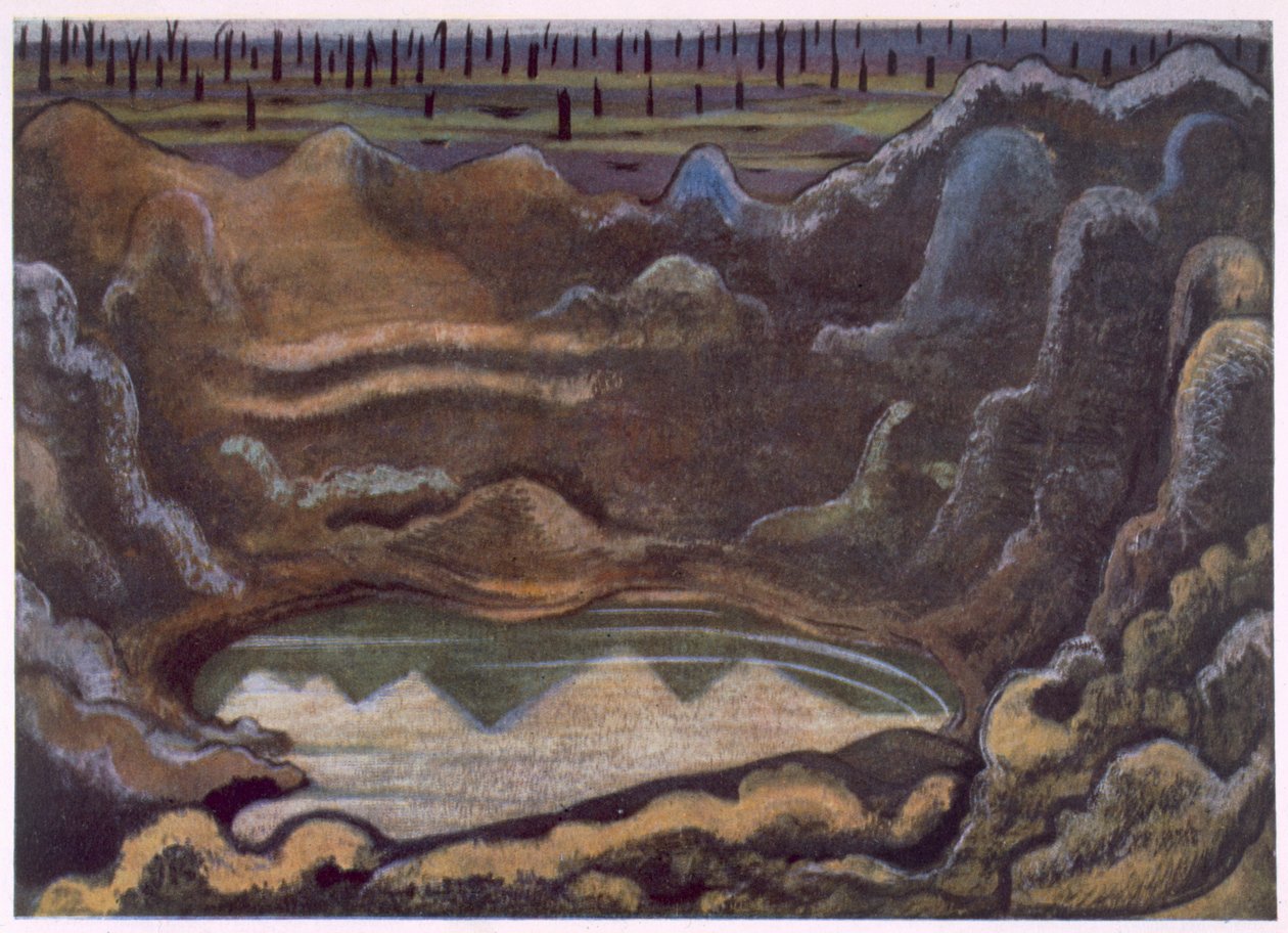 The Caterpillar Crater, İngiliz Sanatçılardan Cephe, Batı Cephesinin Devamı, Üçüncü Bölüm, Paul Nash by Paul Nash