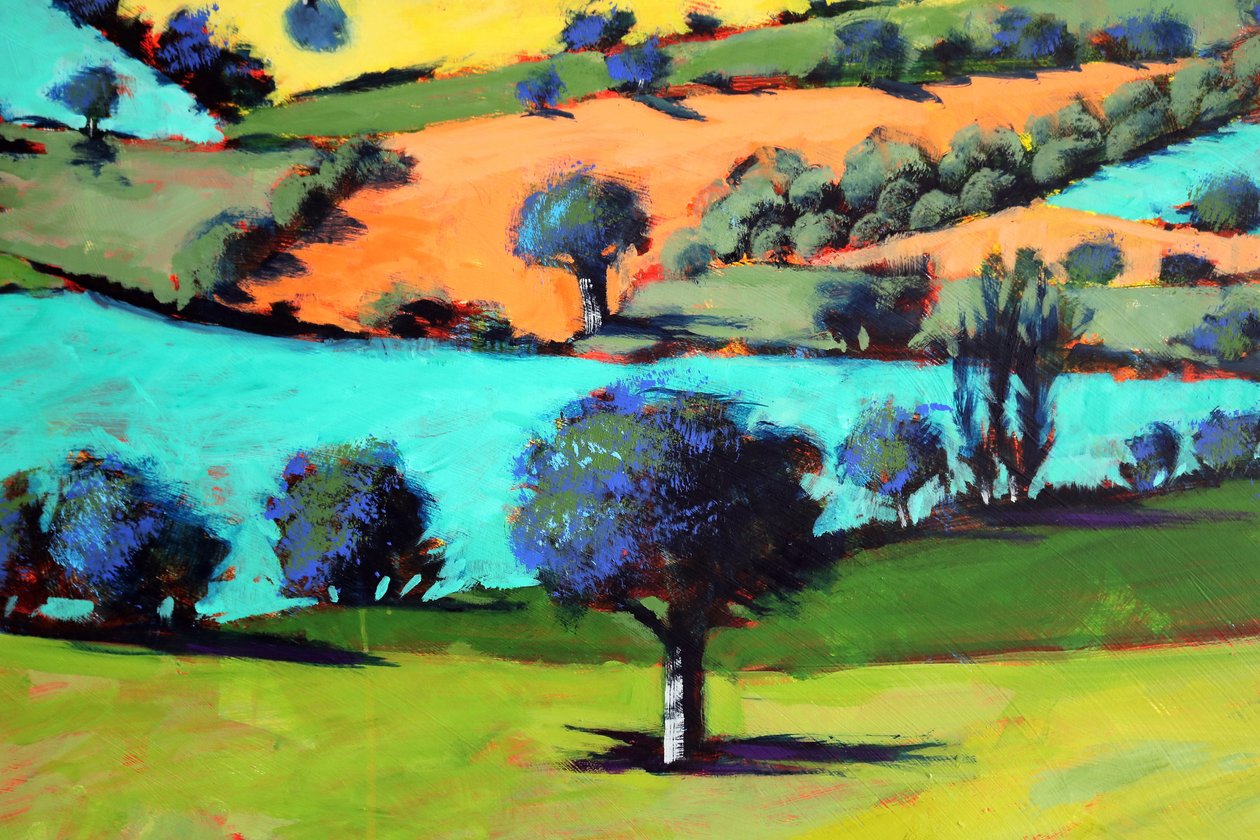 Coombe yakın çekim 2 (gemide akrilik) by Paul Powis