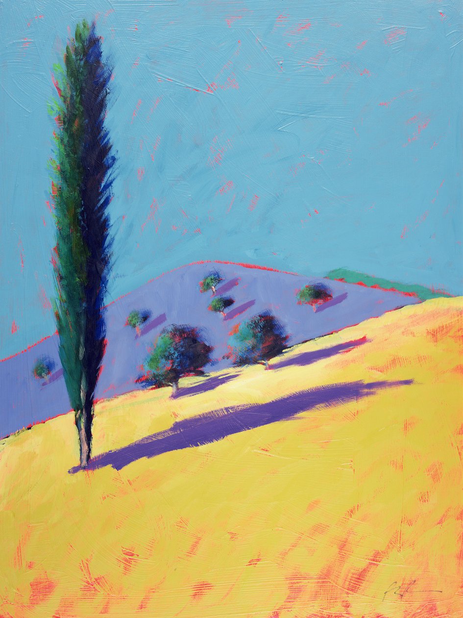 Altın Vadi (kart üzerinde akrilik) by Paul Powis