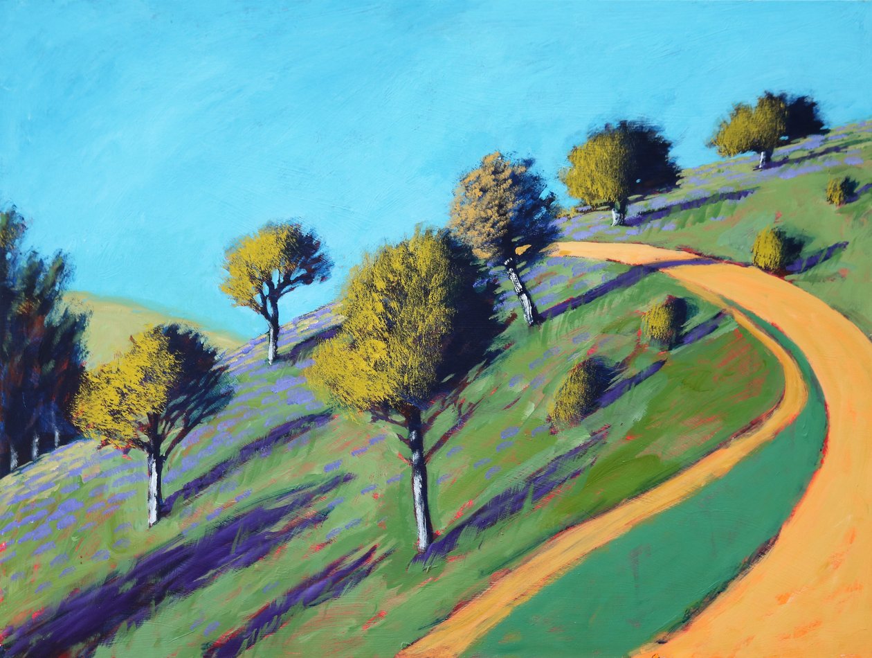 Malvern Baharı, 2021 (tahta üzerine akrilik) by Paul Powis