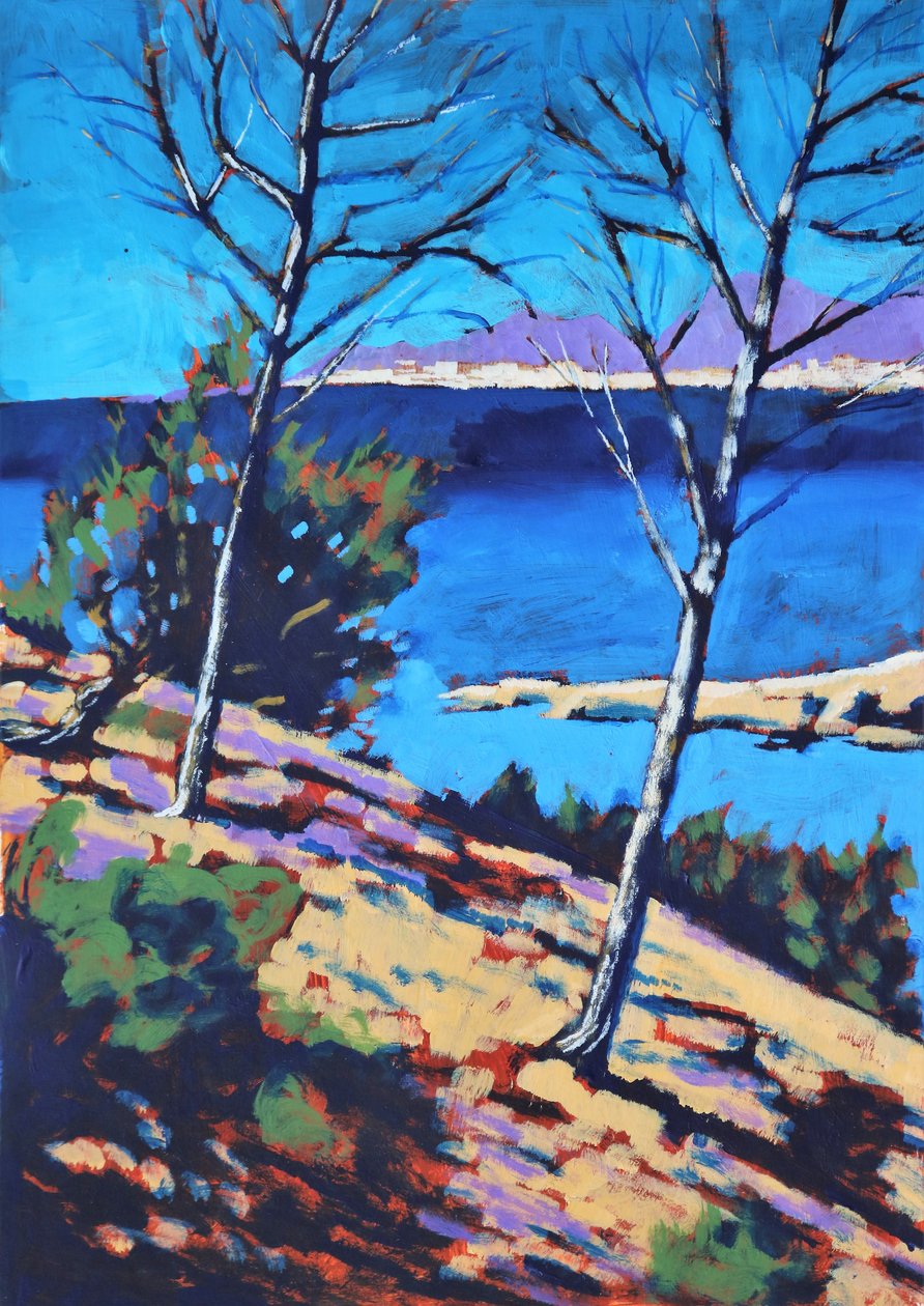 Peguera, 2021 (kağıt üzerine akrilik) by Paul Powis