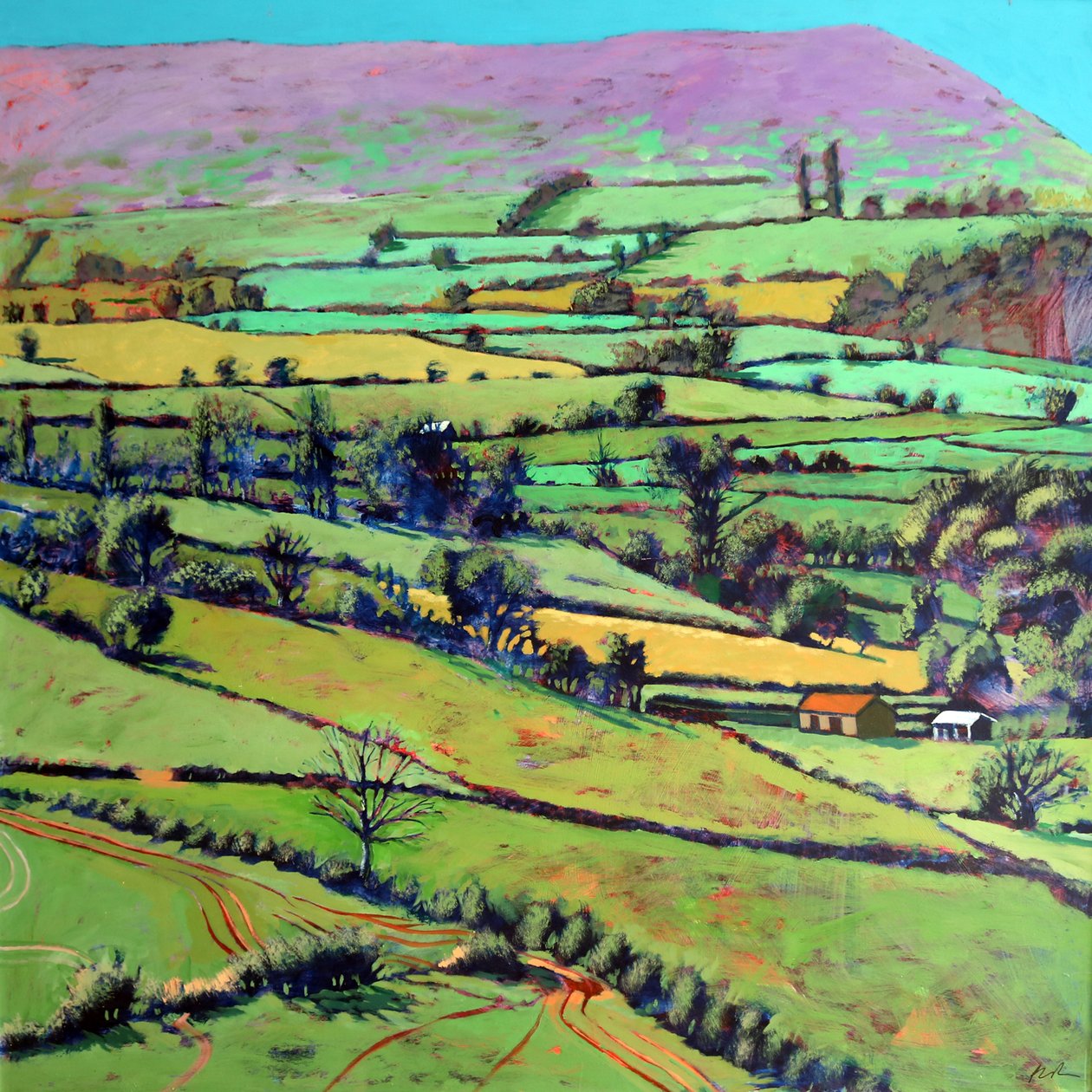 Pentre, 2019 (gemide akrilik) by Paul Powis