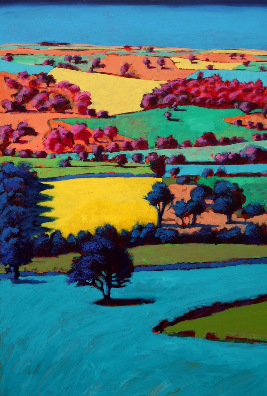 Teme Valley III (gemide akrilik) by Paul Powis
