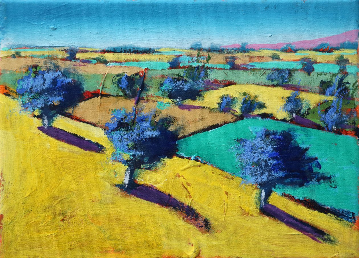 Sarı Tepe, 2021 (tuval üzerine akrilik) by Paul Powis