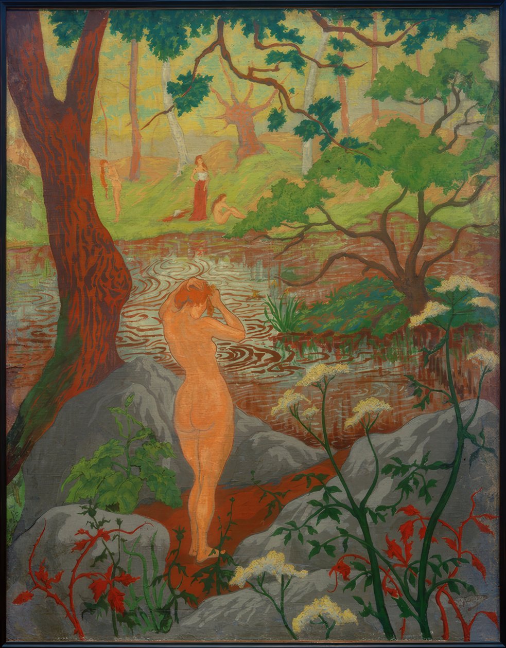 Havuzda çıplak kuaförlük by Paul Elie Ranson