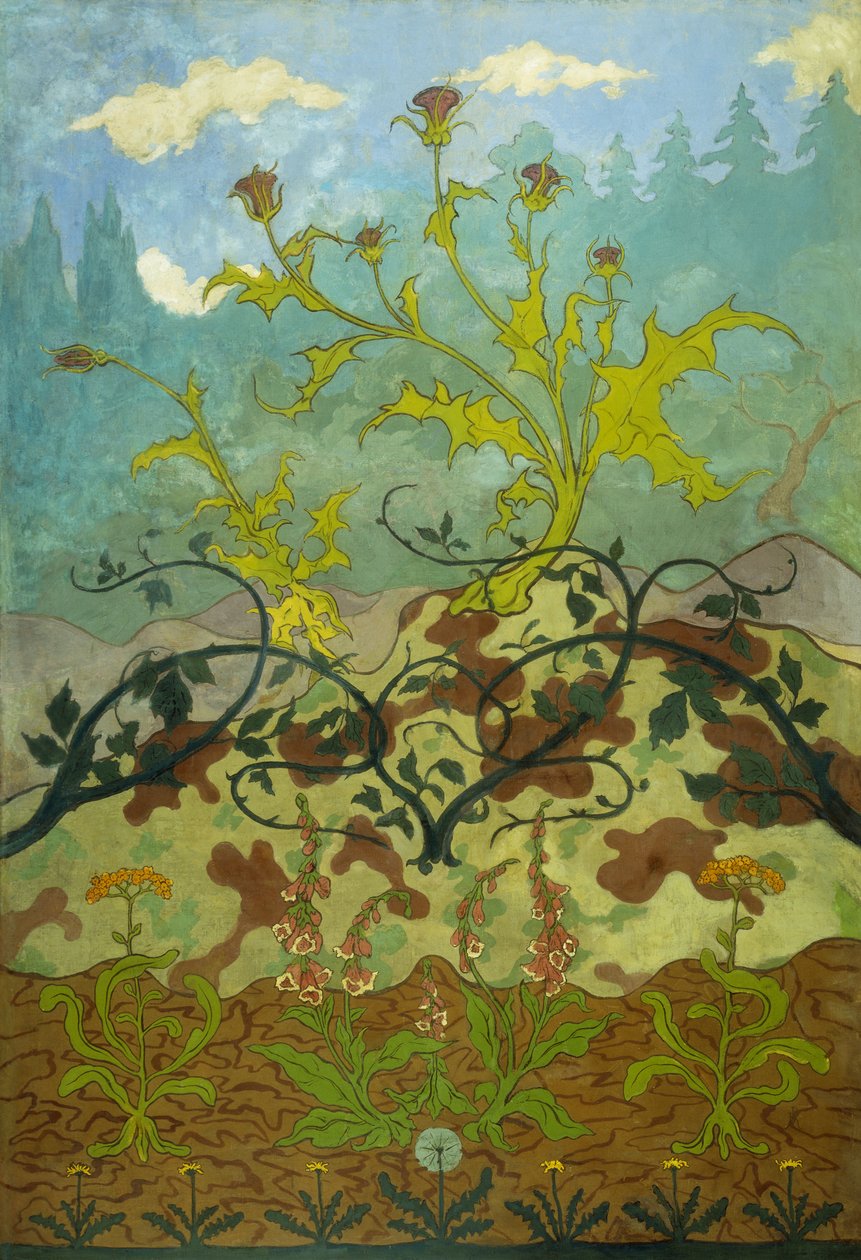 Devedikeni ve Yüksükotu; Chardons ve Dijitaller, 1899 by Paul Elie Ranson