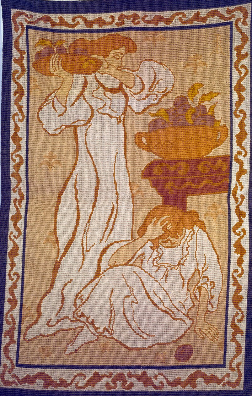 Beyaz Goblenli Kadınlar Paul Ranson (1864-1909) 20. yüzyıl Paris, belediye modern sanat müzesi by Paul Elie Ranson