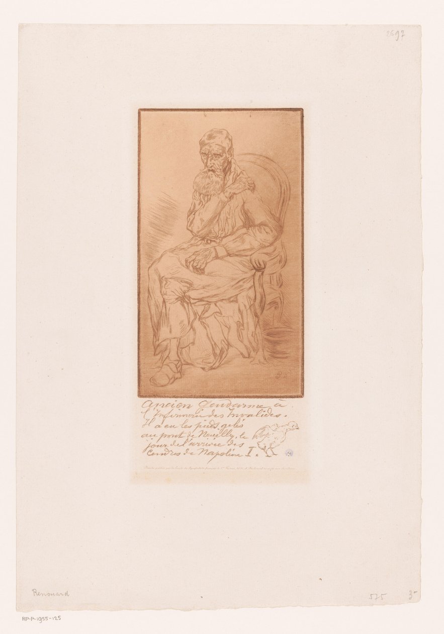 Bilinmeyen bir adamın portresi Ancien jandarma (...) de Napoléon I by Paul  Renouard