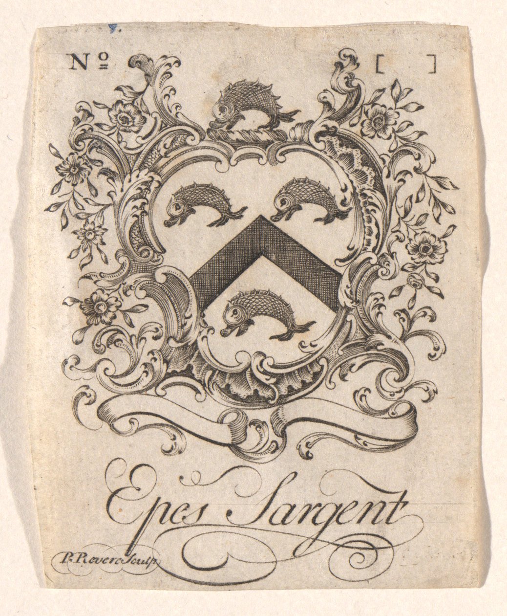 Epes Sargent Kitap Tabağı by Paul Revere