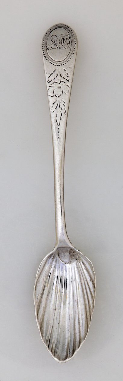 Yivli Çay Kaşığı, c.1785 (gümüş) by Paul Revere