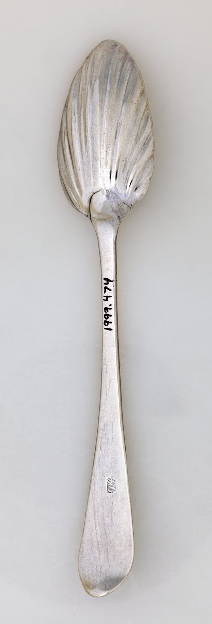Yivli Çay Kaşığı, c.1785 (gümüş) by Paul Revere