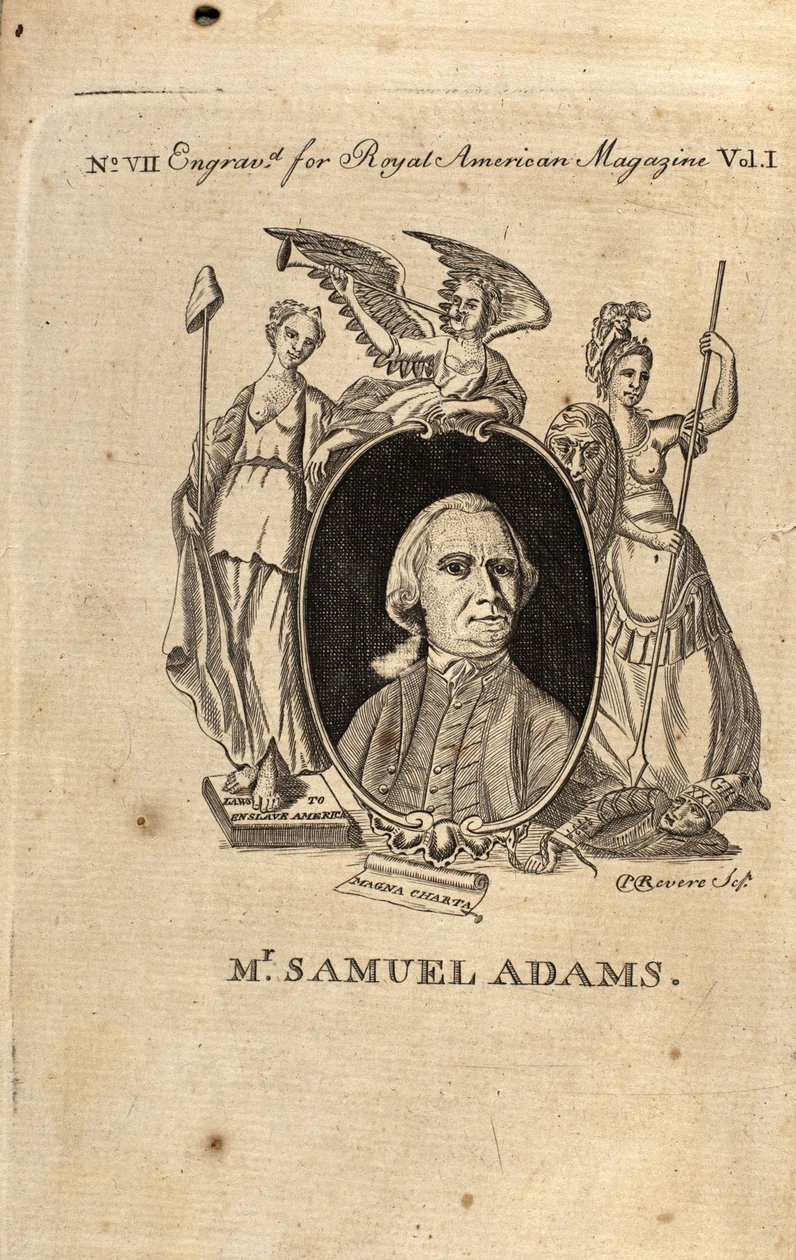 Samuel Adams, 1774 by Paul Revere