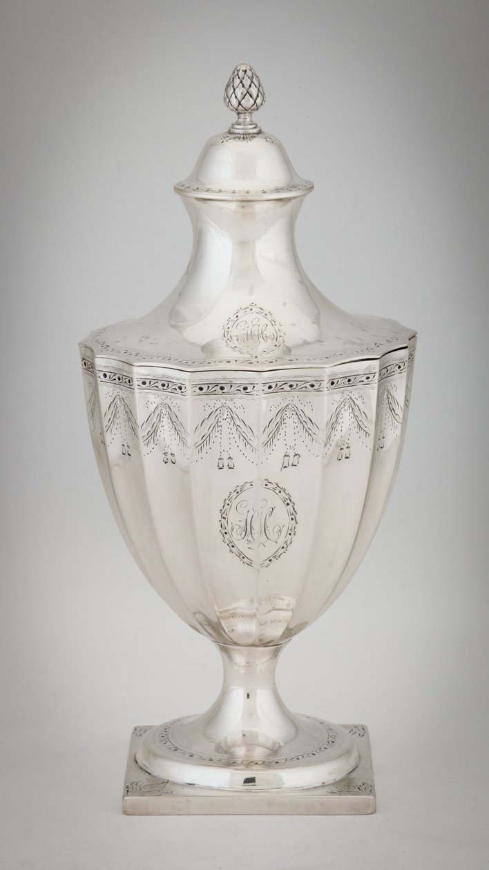 Şeker Urn, c.1795 (gümüş) by Paul Revere