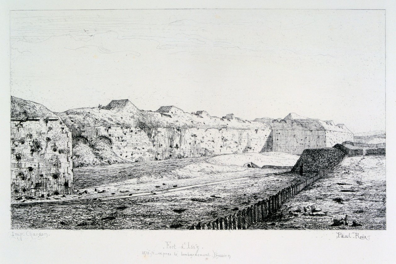 Fort dIssy, Paris Kuşatması, 1870-1871 by Paul Roux