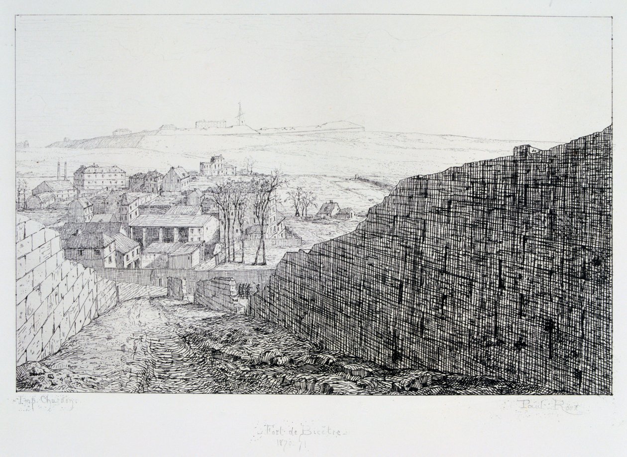 Fort de Bicetre, Paris Kuşatması, 1870-1871 by Paul Roux