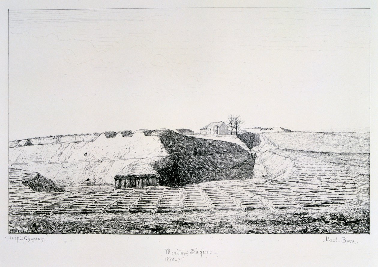 Moulin Saquet, Paris Kuşatması, 1870-1871 by Paul Roux
