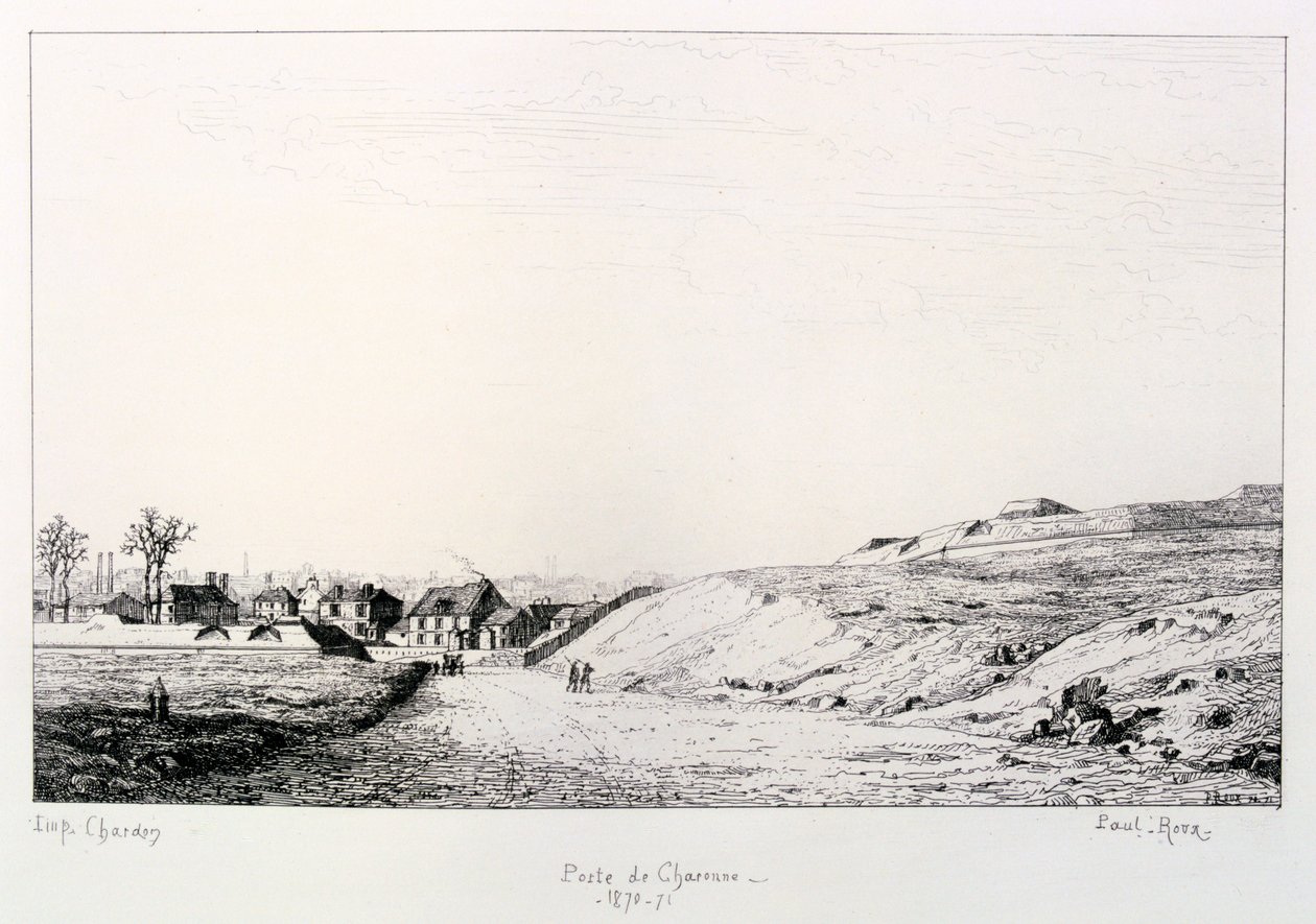Charonne Postası, Paris Kuşatması, 1870-1871 by Paul Roux