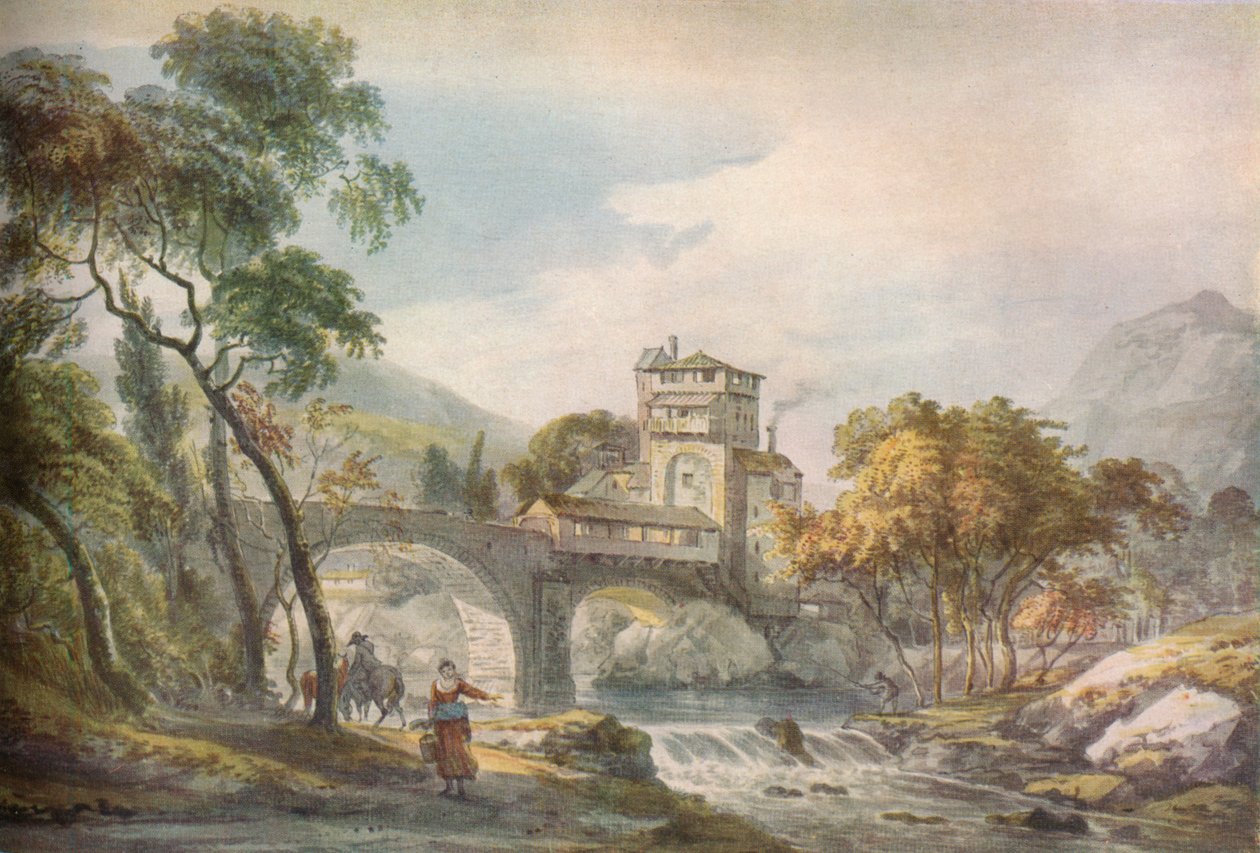 Klasik Bir Manzara, 18. yüzyıl by Paul Sandby