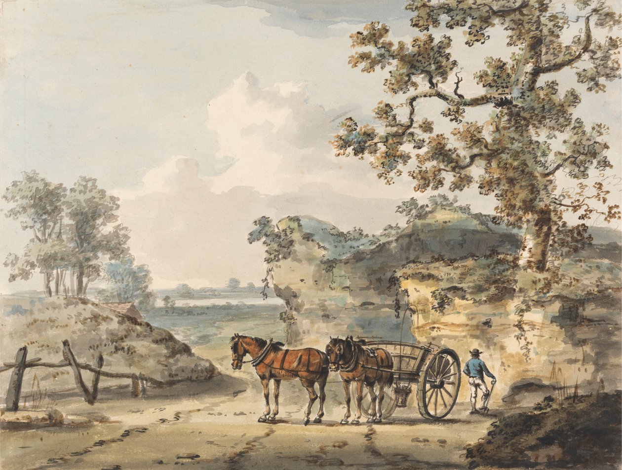 Bir Kum Havuzu by Paul Sandby