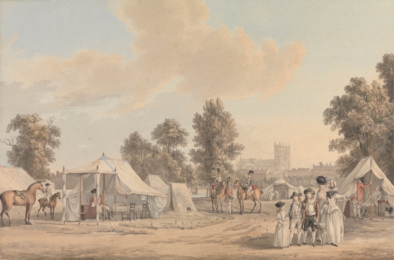 St. James Park'ta Bir Kamp by Paul Sandby