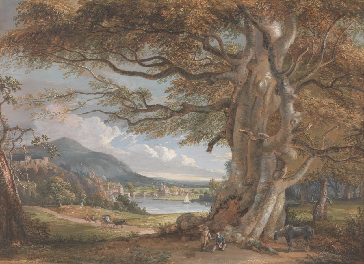 Bridgnorth (gövde rengi, sulu boya, tebeşir ve kağıt üzerine grafit) by Paul Sandby