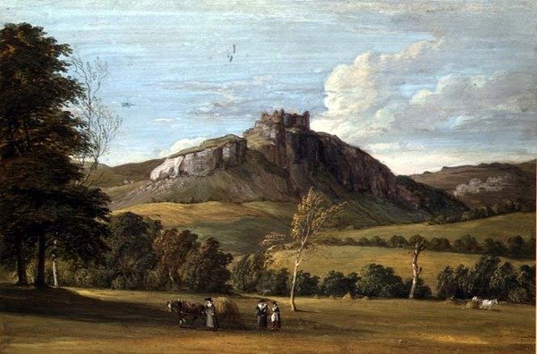 Carregcennin Kalesi, Carmarthenshire by Paul Sandby