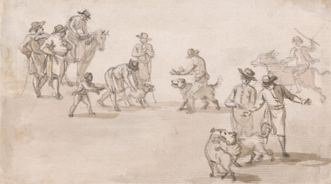 Figür Grubu: İt Dalaşı by Paul Sandby