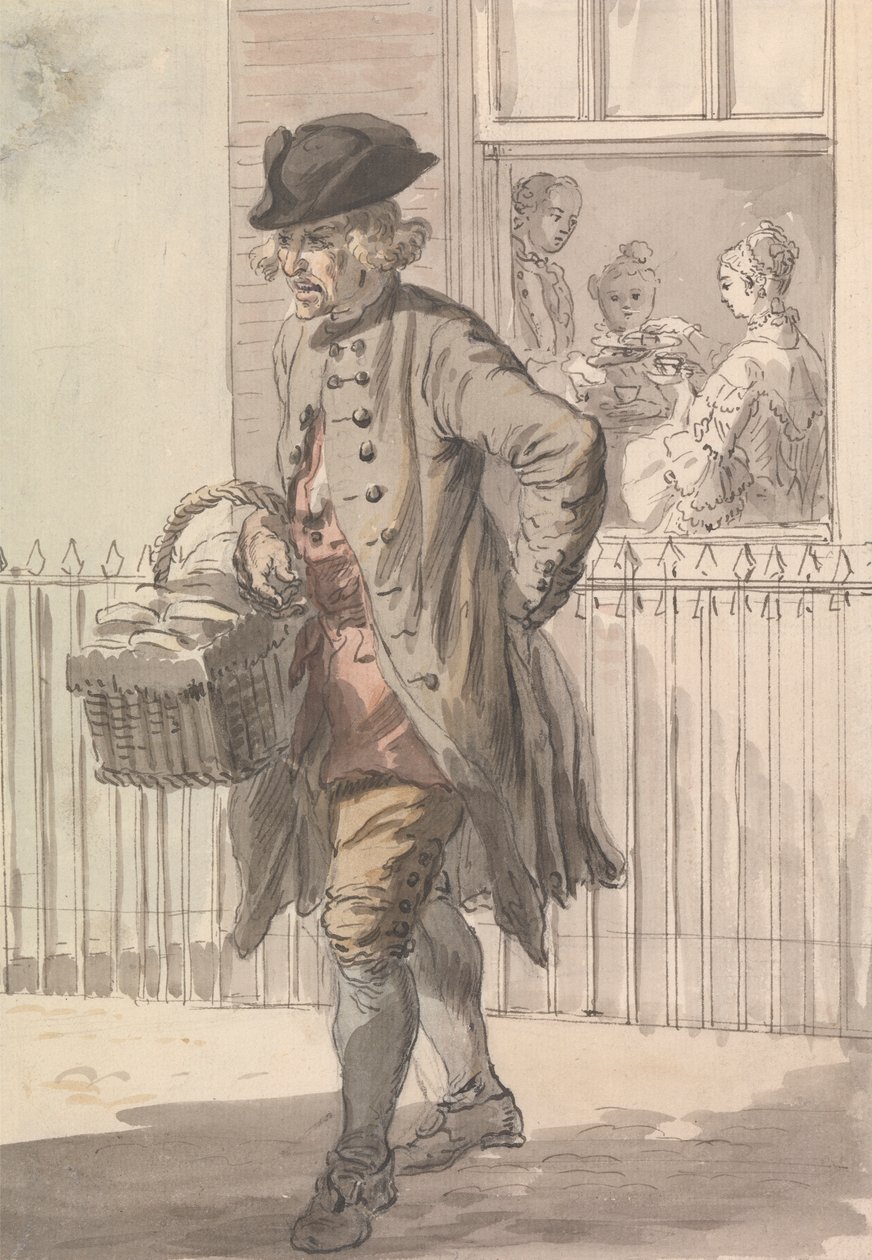Londra Ağlıyor: Çörek Adam by Paul Sandby