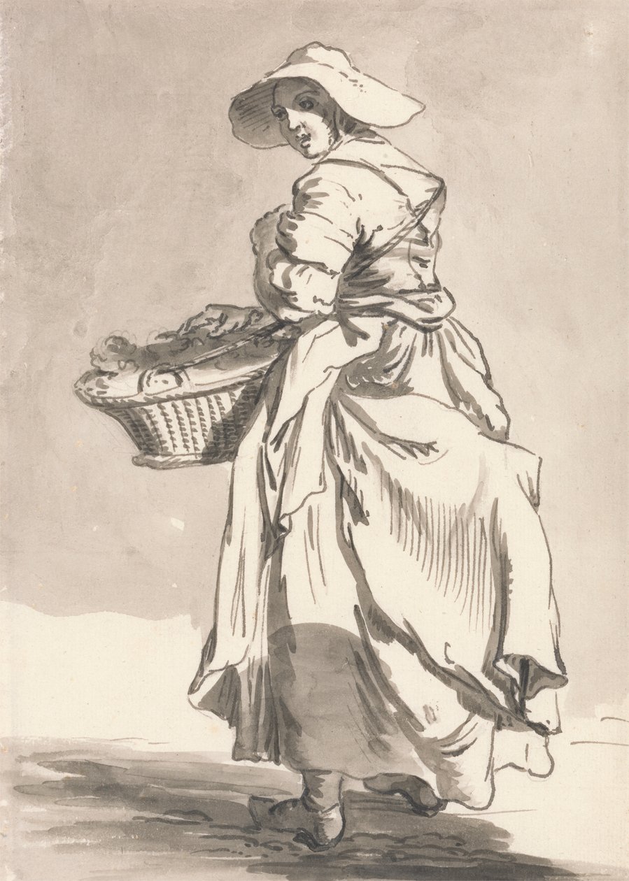 Londra Ağlıyor: Çiçekler by Paul Sandby