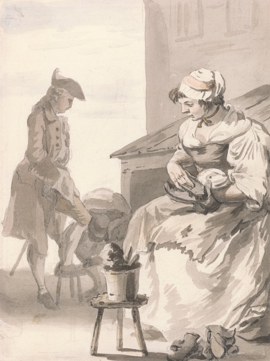 London Cries: Ayakkabı Temizleyici by Paul Sandby