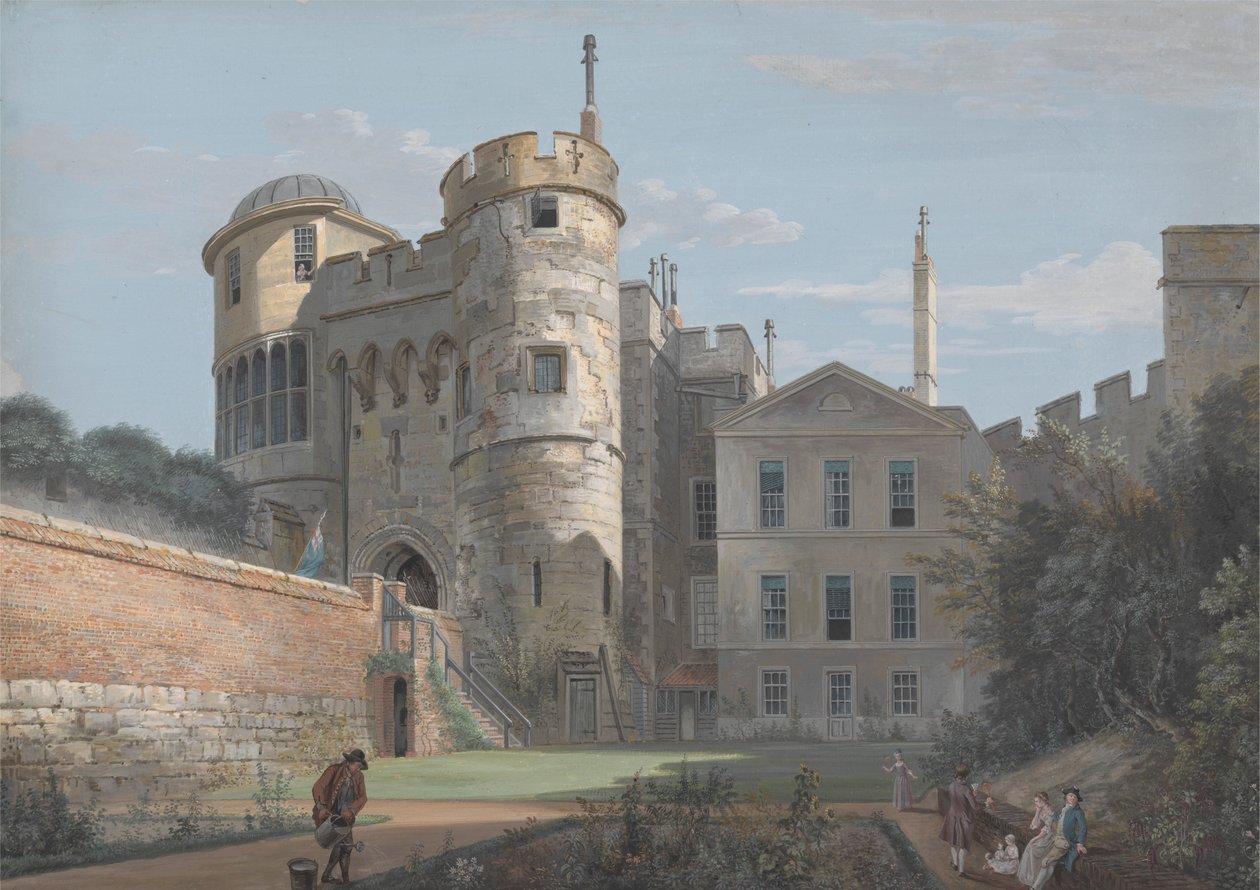 Norman Kapısı ve Vali Yardımcısı Evi by Paul Sandby
