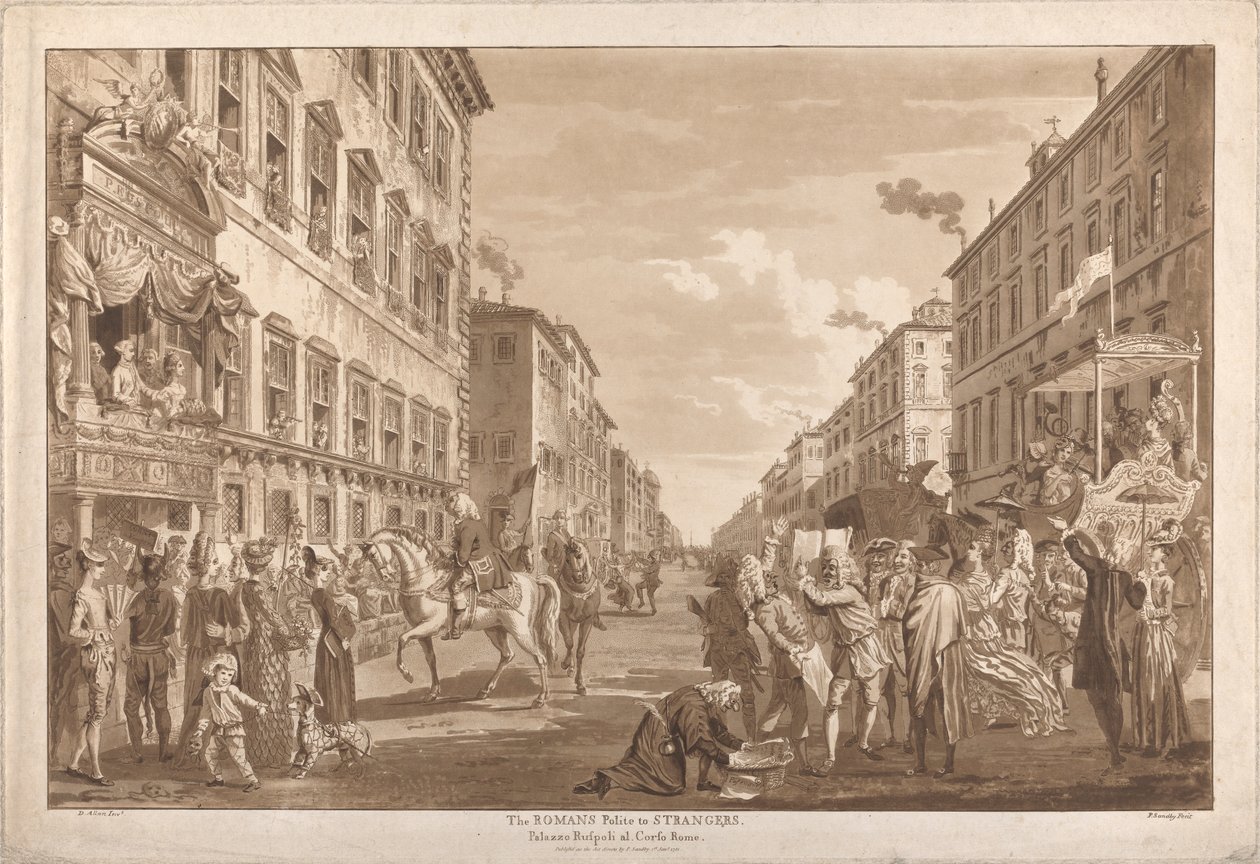 Romalılar Yabancılara Karşı Kibar by Paul Sandby