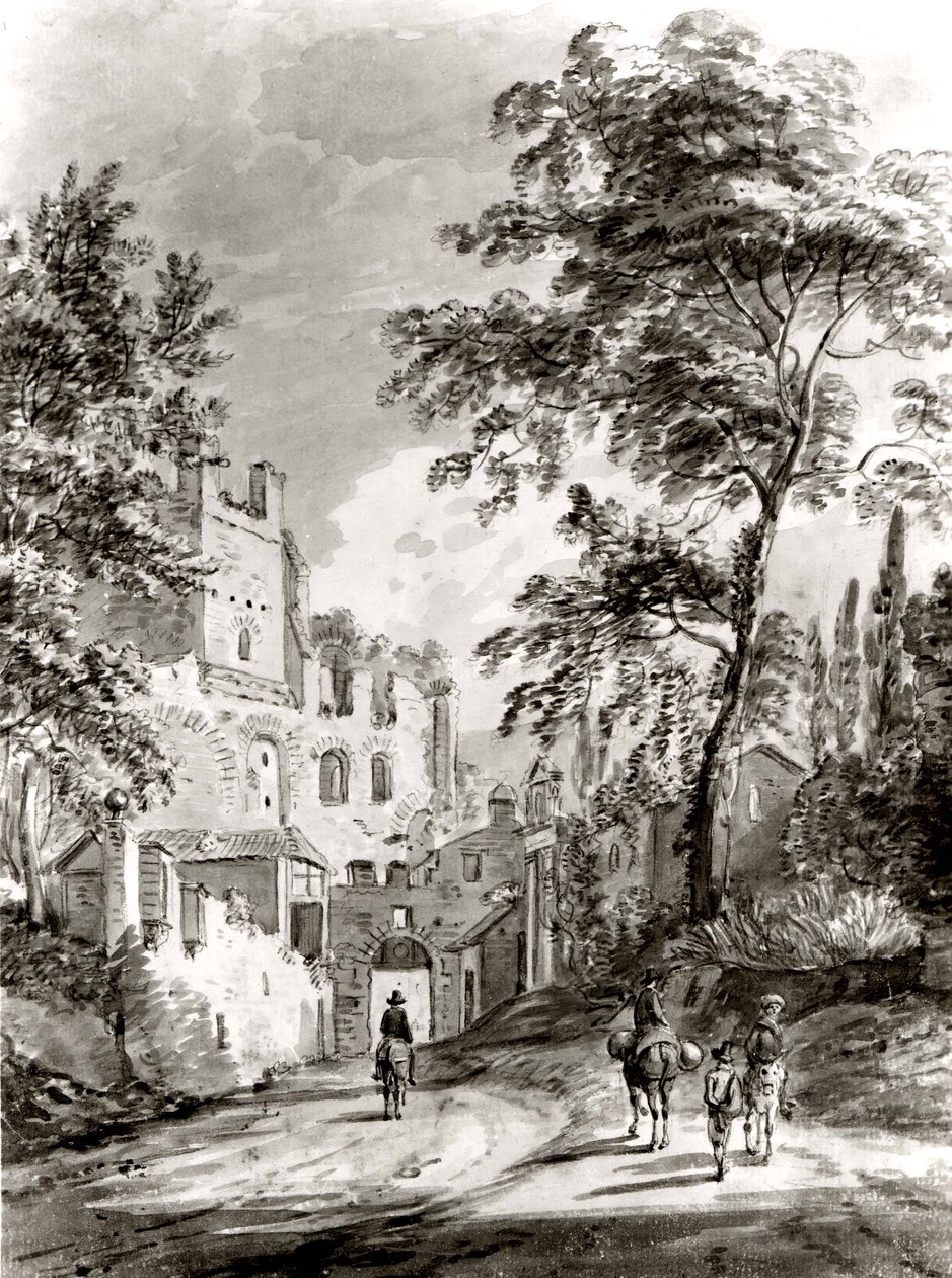 Bir Kasabaya Giren Yolcular, 1751-1809. by Paul Sandby