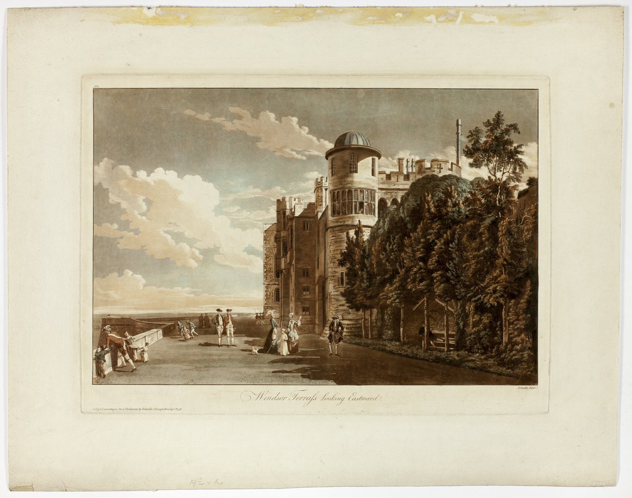 Windsor Terrace Doğuya Bakıyor by Paul Sandby