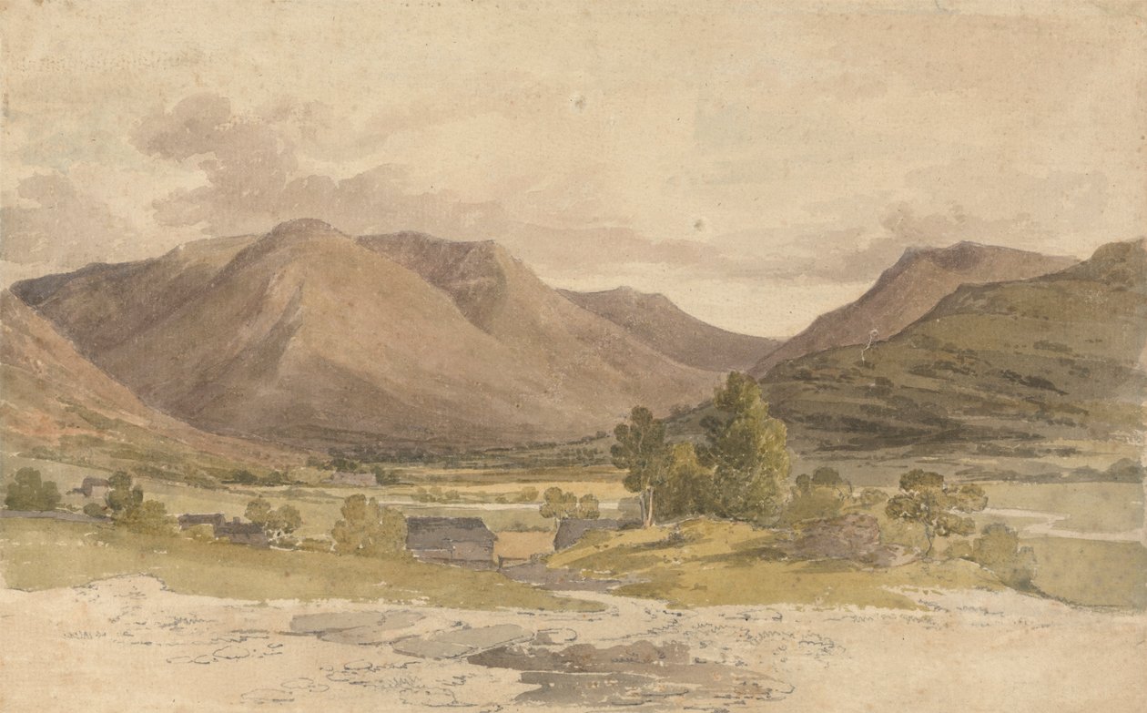 Side Farm'ın Görünümü, Patterdale by Paul Sandby Munn
