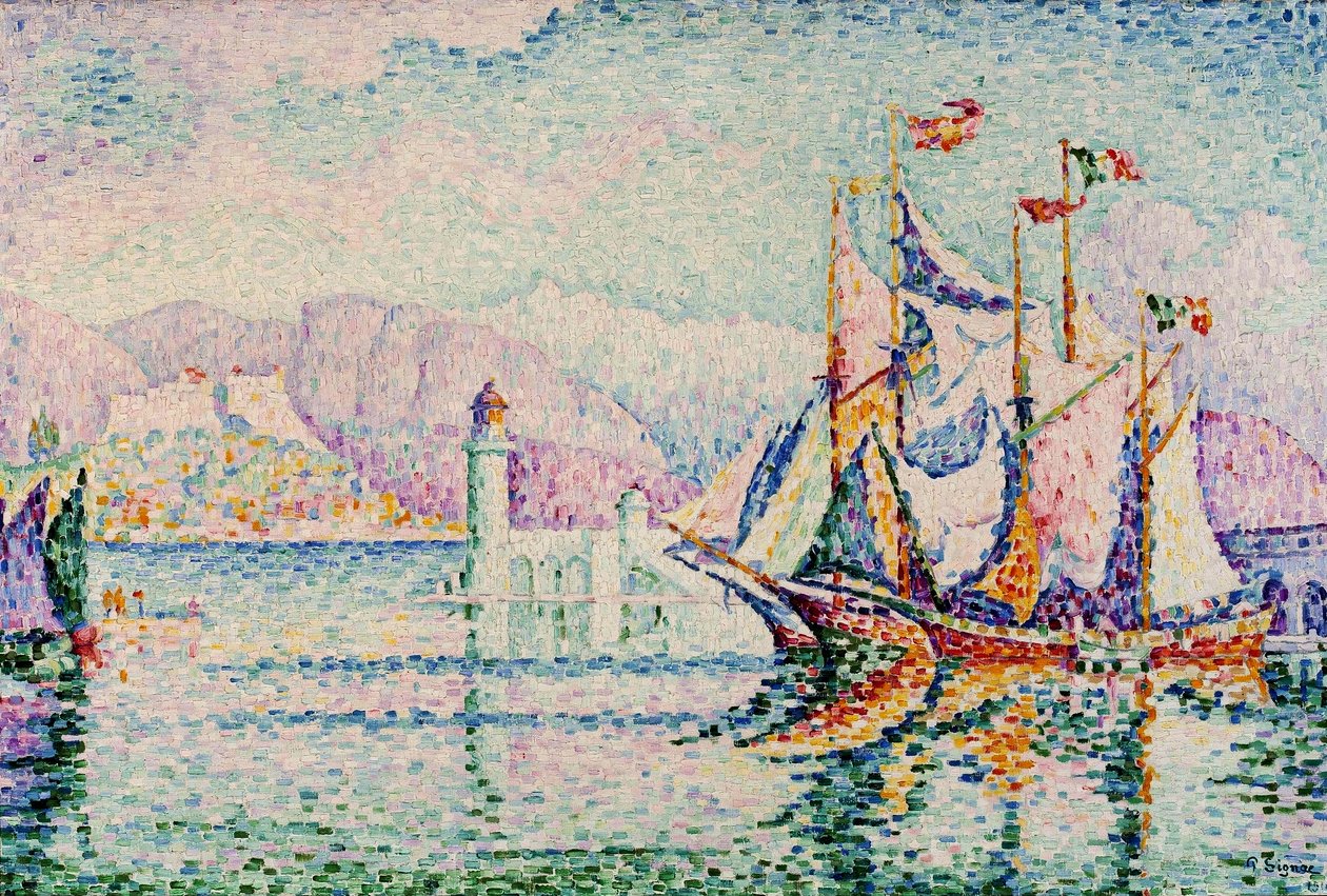 Antibes - Sabah. by Paul Signac