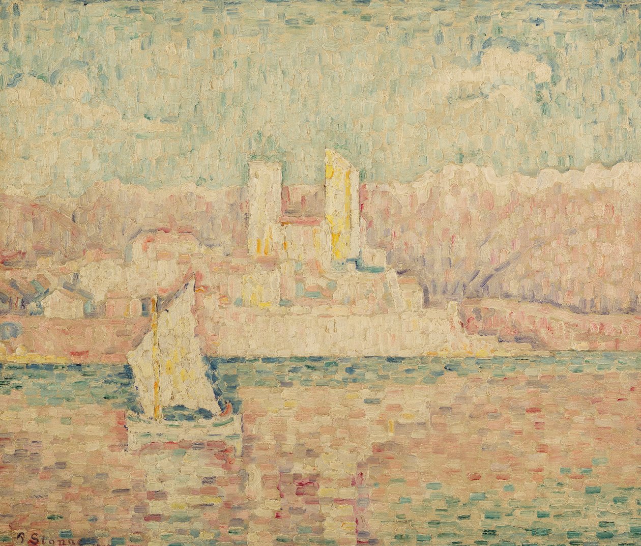 Antibes Sabahı, 1919 by Paul Signac