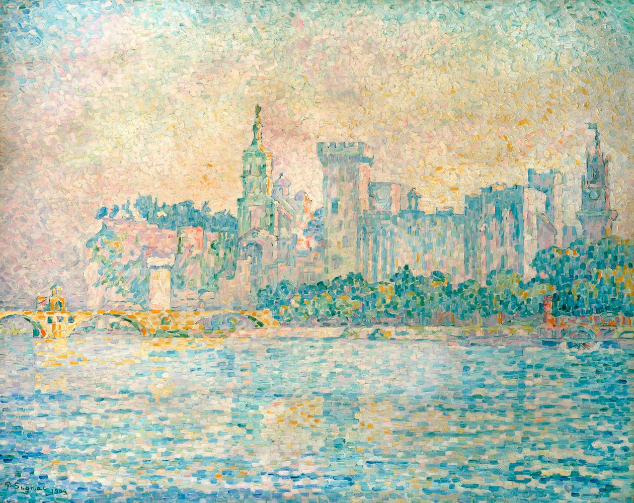 Avignon, Sabah, 1909 by Paul Signac
