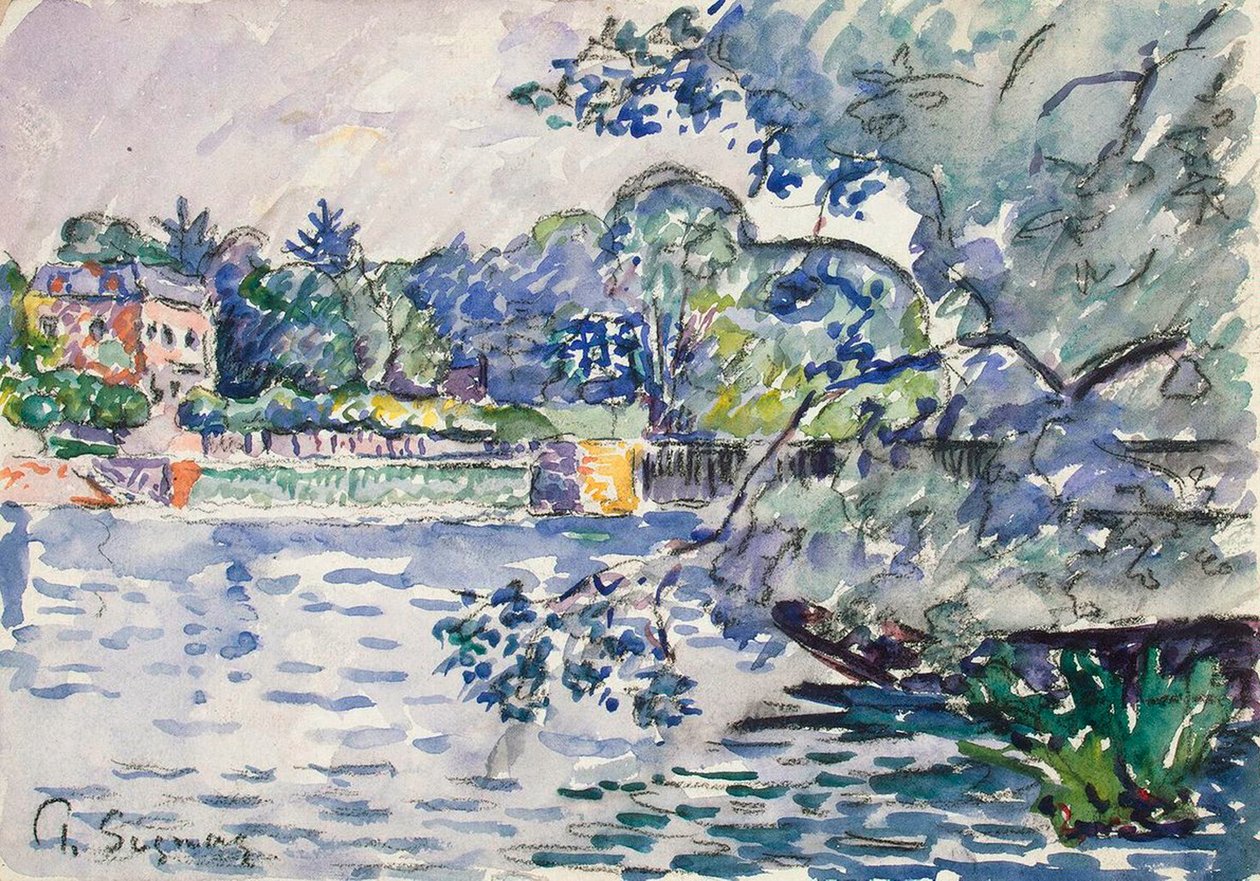Seine Bankaları, c1900 by Paul Signac
