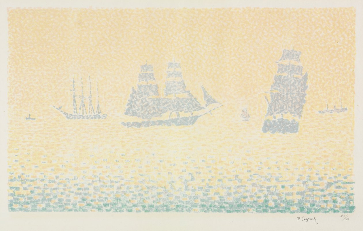 Tekneler by Paul Signac