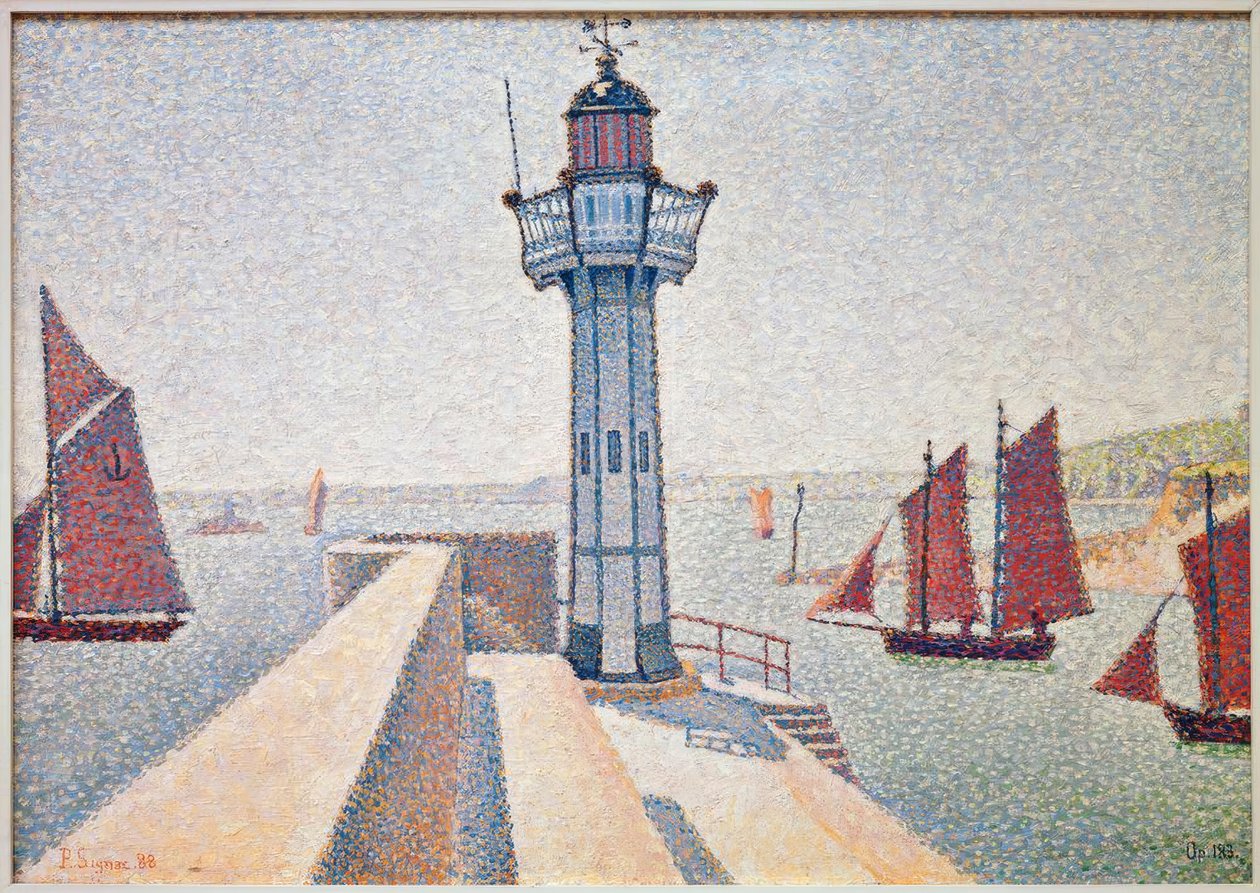 Portrieux deniz feneri by Paul Signac